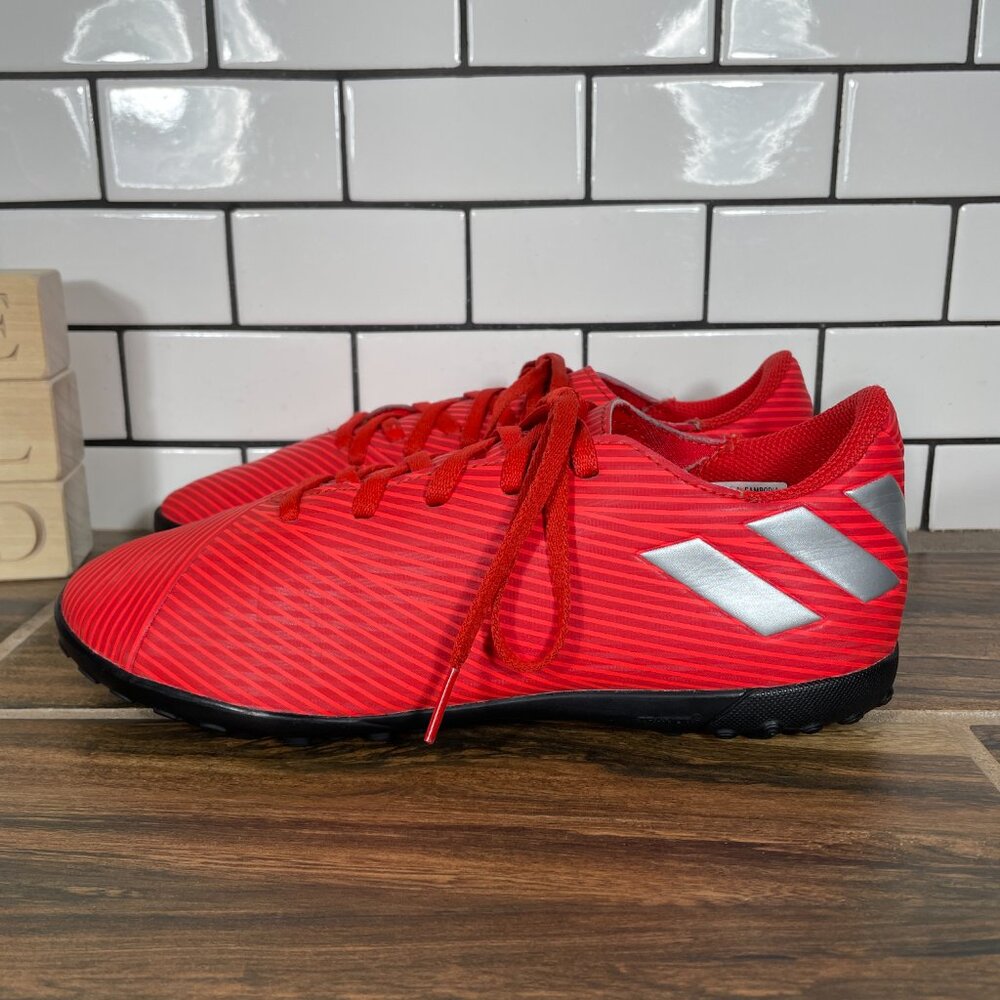 adidas Nemeziz 19.4 TF J Soccer Shoes Youth Boys Size 5.5 Red Futbol Sneakers